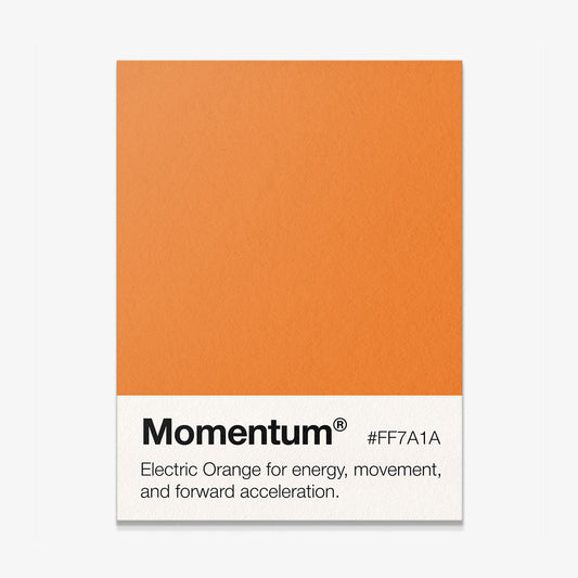 Momentum Palette motivational canvas wall art