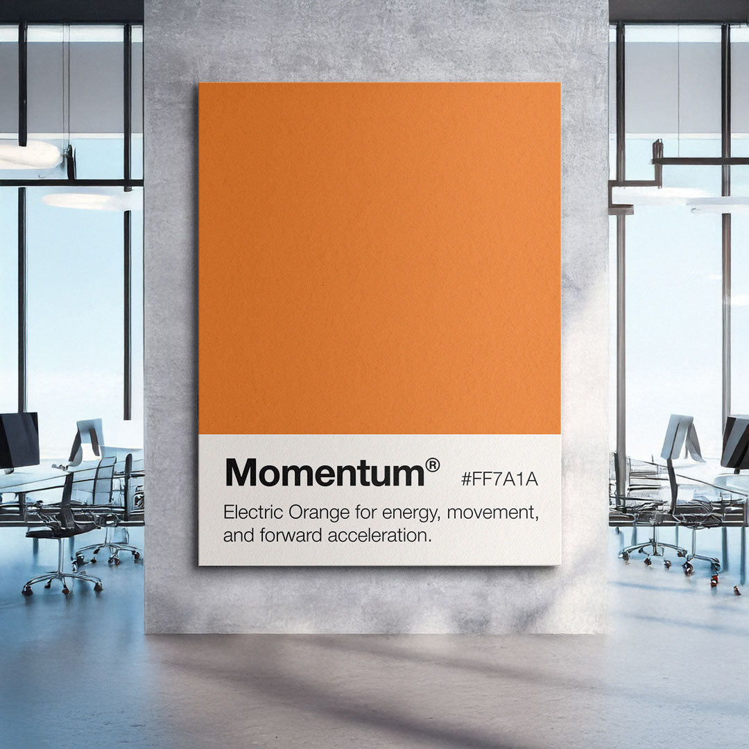 Momentum Palette motivational canvas wall art