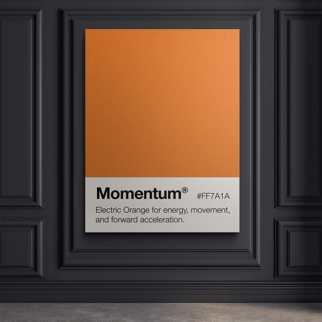Momentum Palette motivational canvas wall art