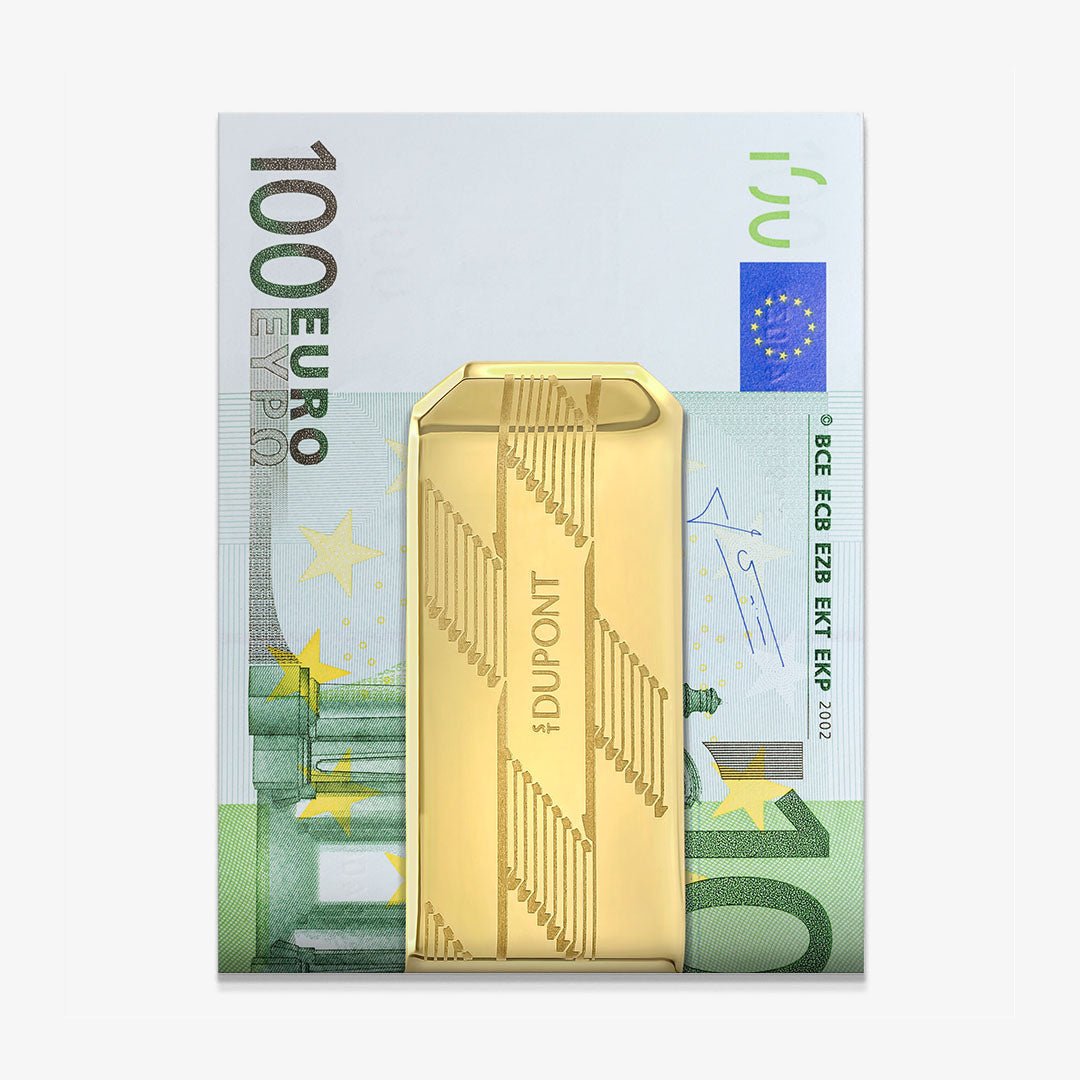 Money Clip 100 Euros canvas wall art