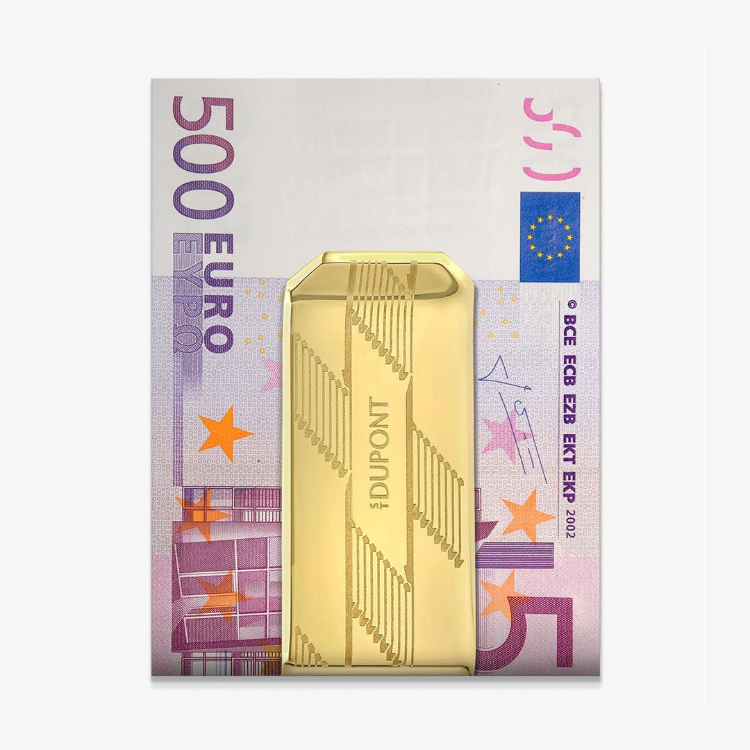 Money Clip 500 Euros canvas wall art