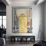 Money Clip Dollars canvas wall art
