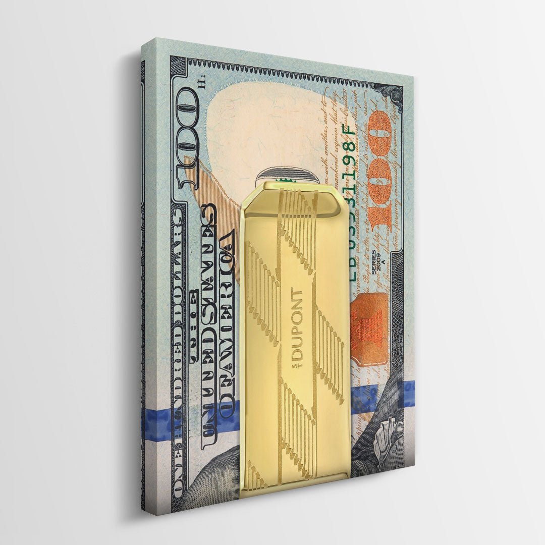 Money Clip Dollars canvas wall art