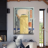 Money Clip Dollars canvas wall art