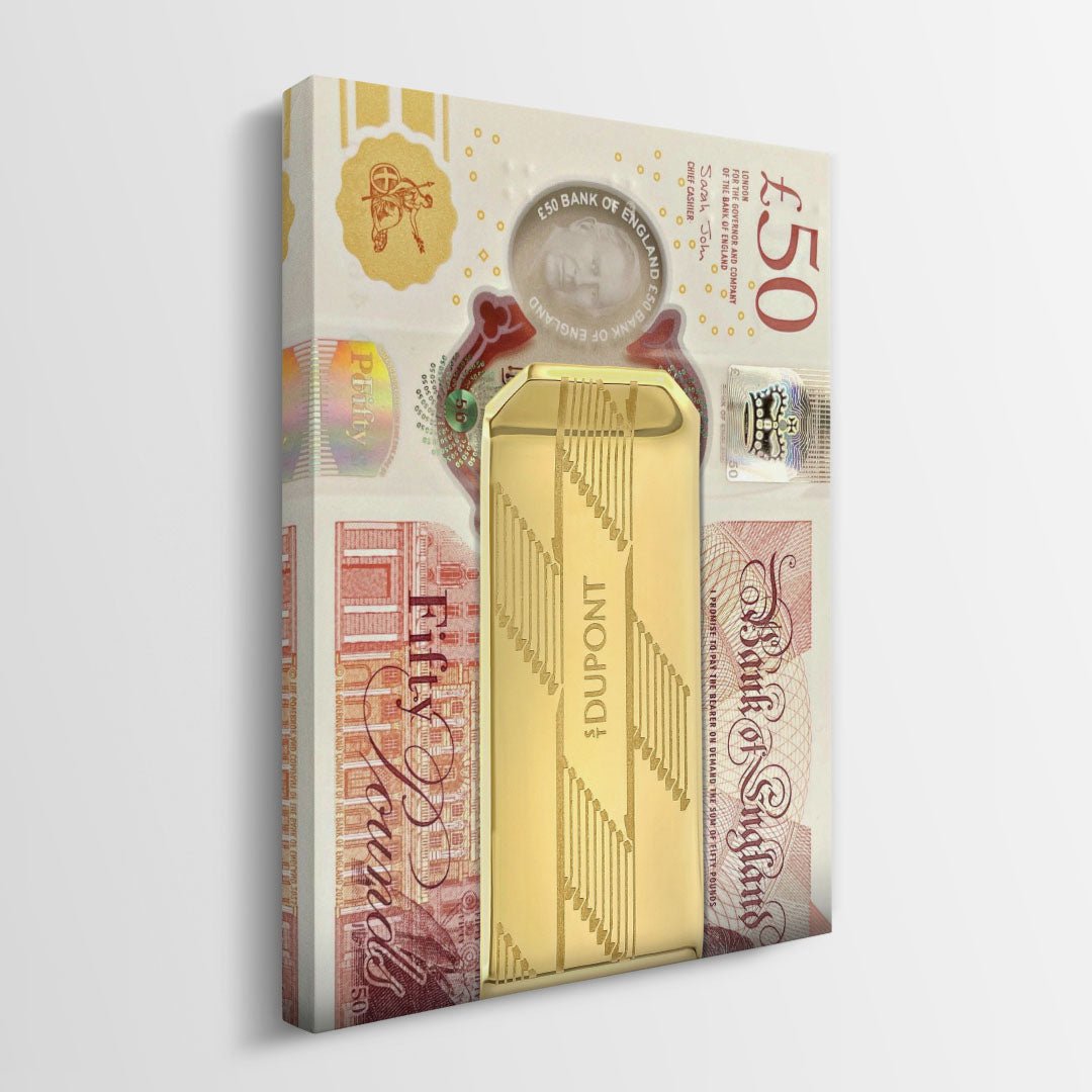Money Clip Pounds canvas art