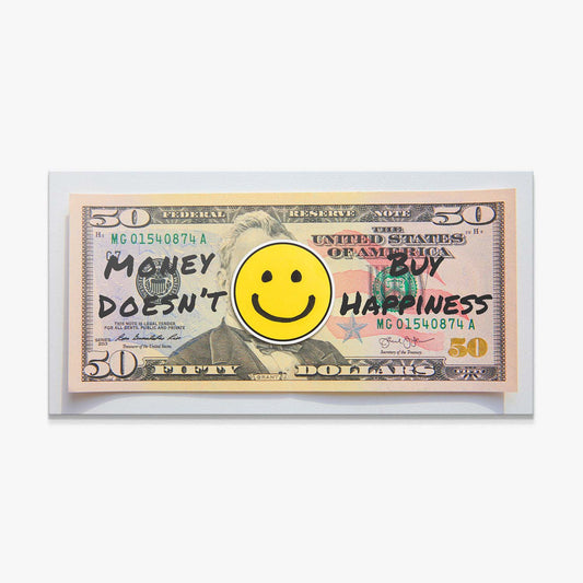 Money Doesn't Buy Happiness (Dollar Edition) canvas art