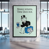 Money Returns canvas wall art