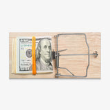 Money Trap Dollars canvas wall art