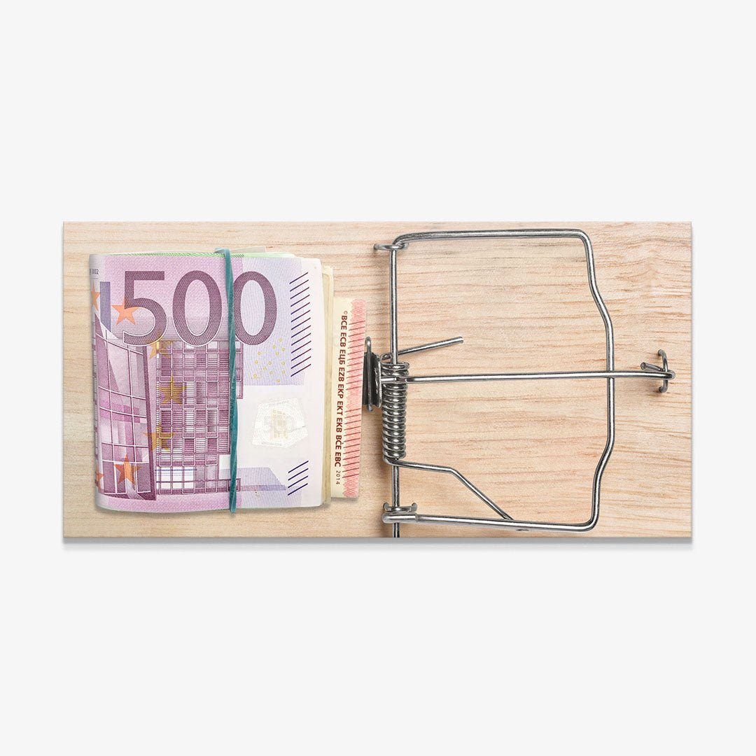 Money Trap Euros canvas wall art