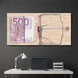 Money Trap Euros canvas wall art