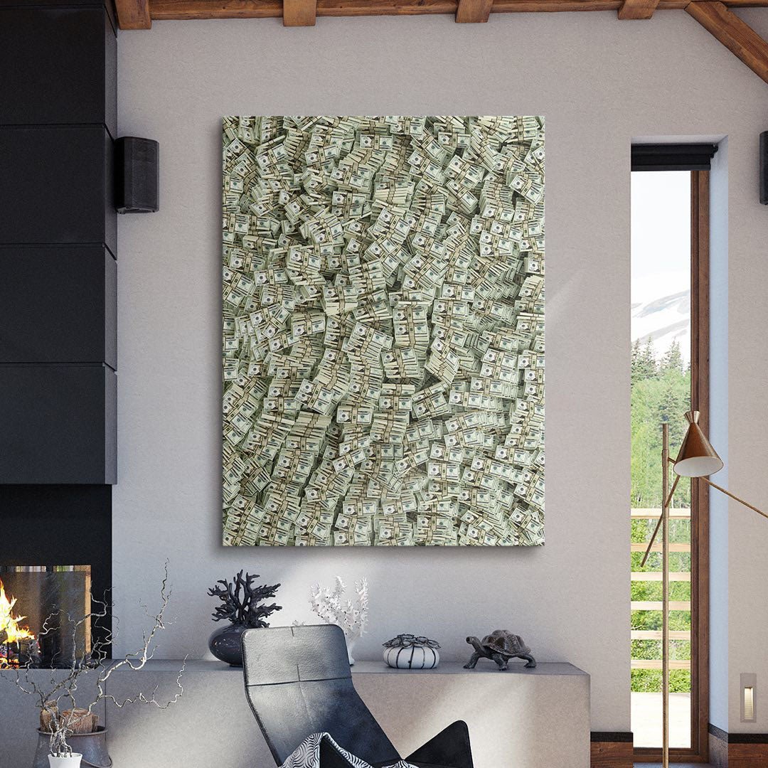 Money Wall Dollars canvas art