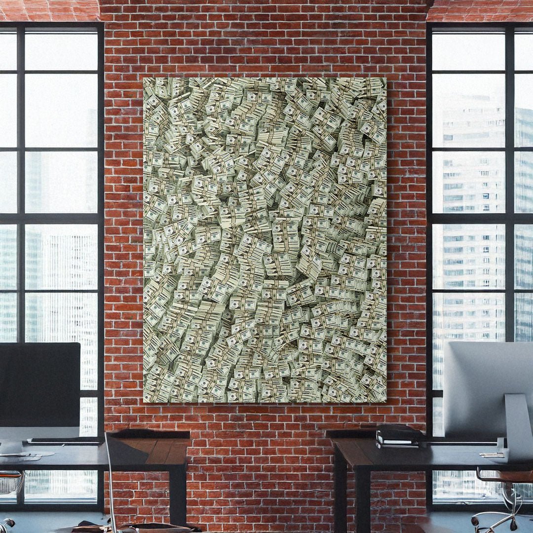 Money Wall Dollars canvas art