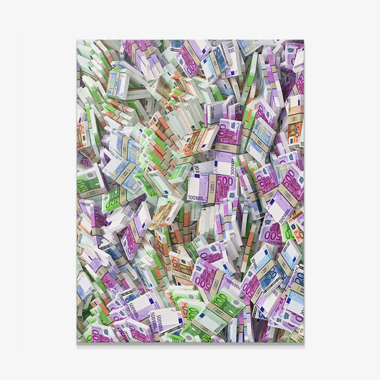 Money Wall Euros canvas art
