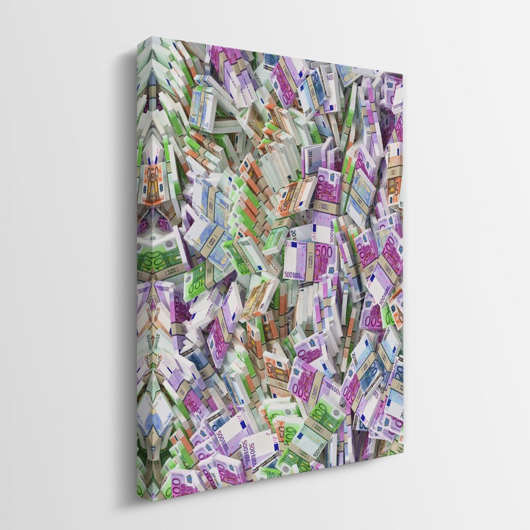 Money Wall Euros canvas art