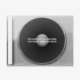 More You Can Hear black CD canvas wall art