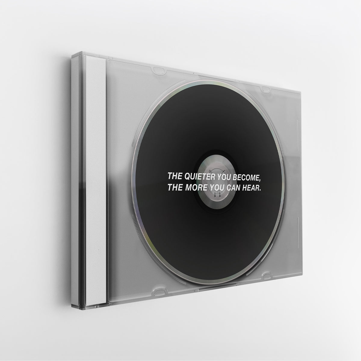Side view of the More You Can Hear canvas showing the gallery-wrapped edge