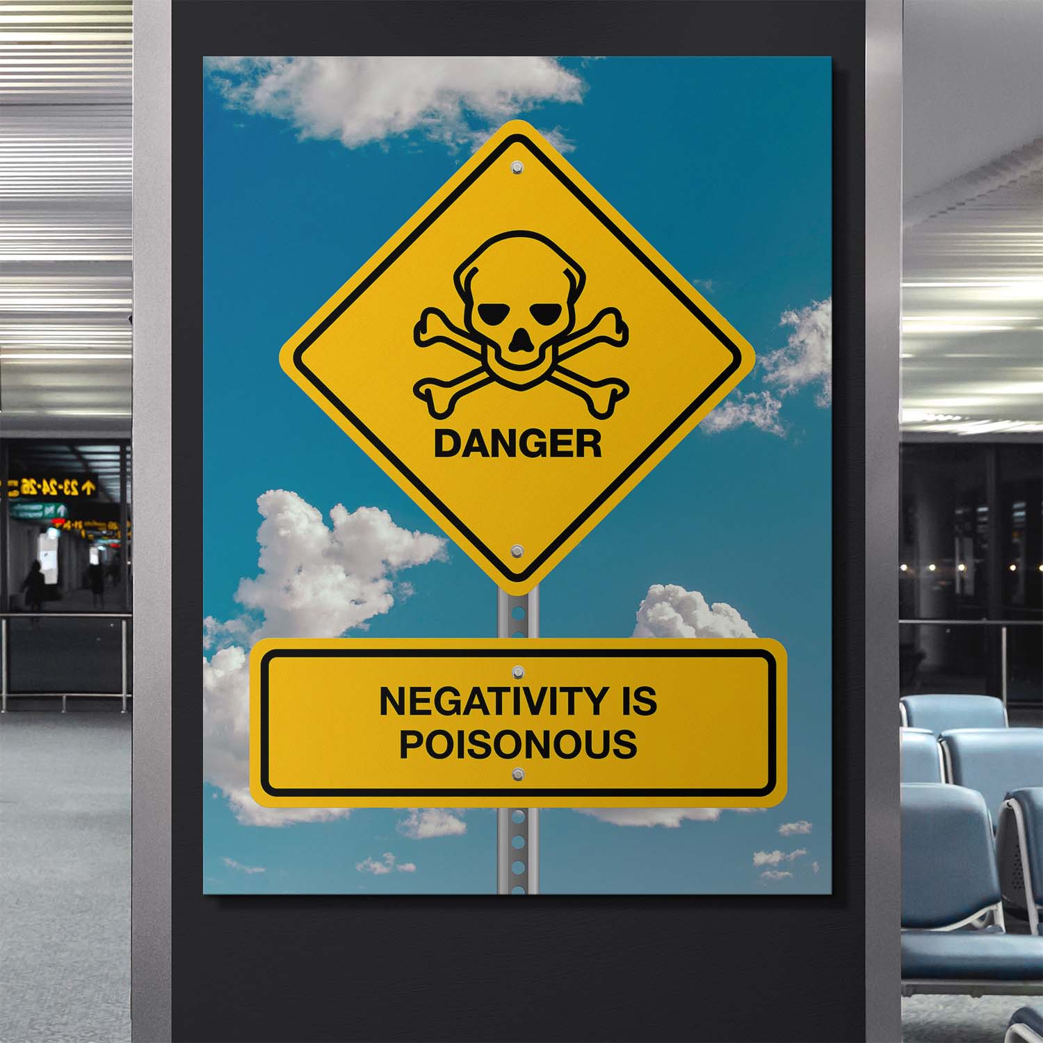 Negativity Is Poisonous canvas art