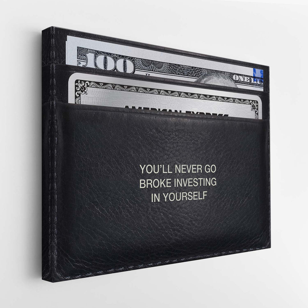 Never Go Broke (Dollar Edition) canvas art