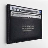 Never Go Broke (Dollar Edition) canvas wall art