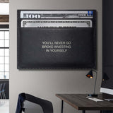 Never Go Broke (Dollar Edition) canvas wall art