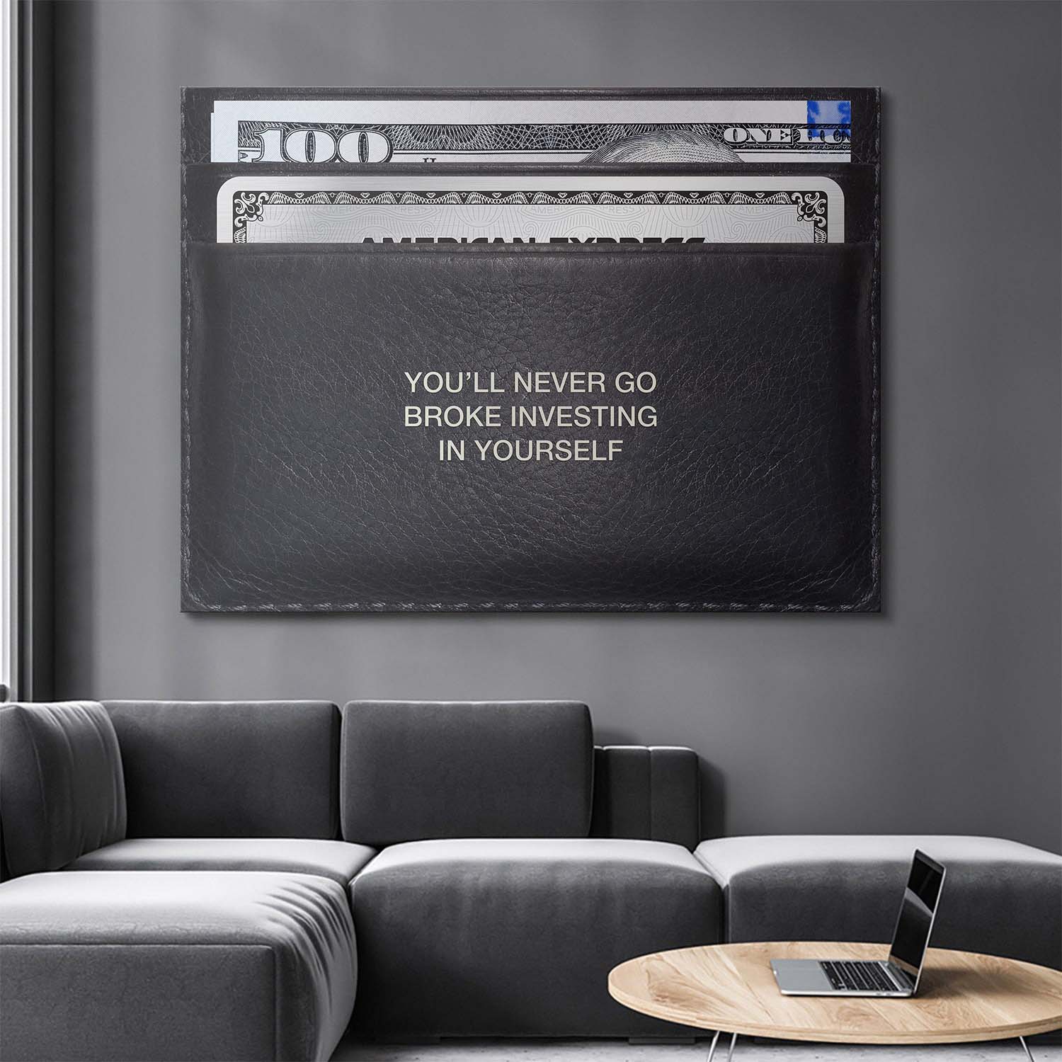 Never Go Broke (Dollar Edition) canvas art