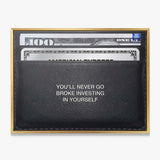 Never Go Broke (Dollar Edition) canvas wall art