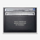 Never Go Broke (Dollar Edition) canvas wall art