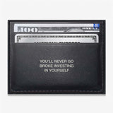 Never Go Broke (Dollar Edition) canvas wall art