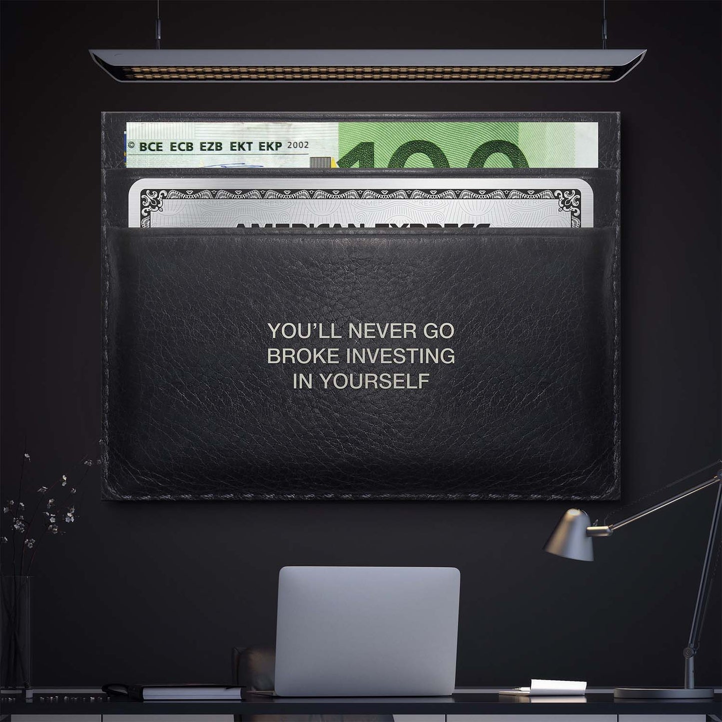 Never Go Broke (Euro Edition) canvas art