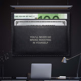 Never Go Broke (Euro Edition) canvas wall art