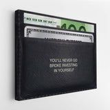 Never Go Broke (Euro Edition) canvas wall art