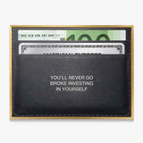 Never Go Broke (Euro Edition) canvas wall art