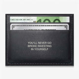 Never Go Broke (Euro Edition) canvas wall art