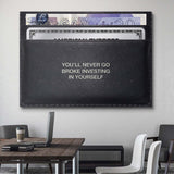 Never Go Broke (Pound Edition) canvas wall art