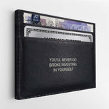 Never Go Broke (Pound Edition) canvas wall art