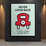 Never Look Back canvas wall art