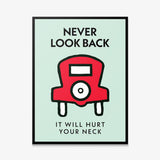 Never Look Back canvas wall art
