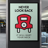 Never Look Back canvas wall art