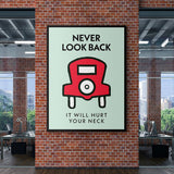 Never Look Back canvas wall art