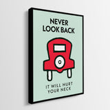 Never Look Back canvas wall art