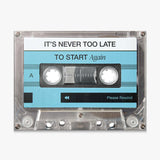 Never Too Late canvas wall art