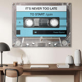 Never Too Late canvas wall art