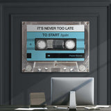 Never Too Late canvas wall art