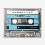 Never Too Late canvas wall art