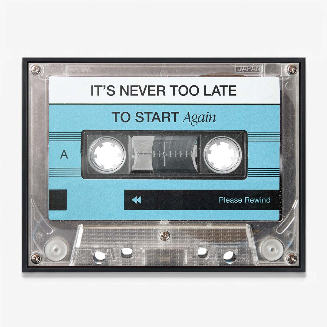 Never Too Late canvas wall art