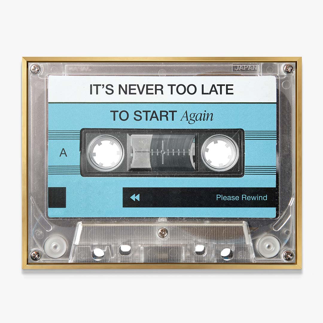 Never Too Late canvas wall art