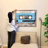Never Too Late canvas wall art