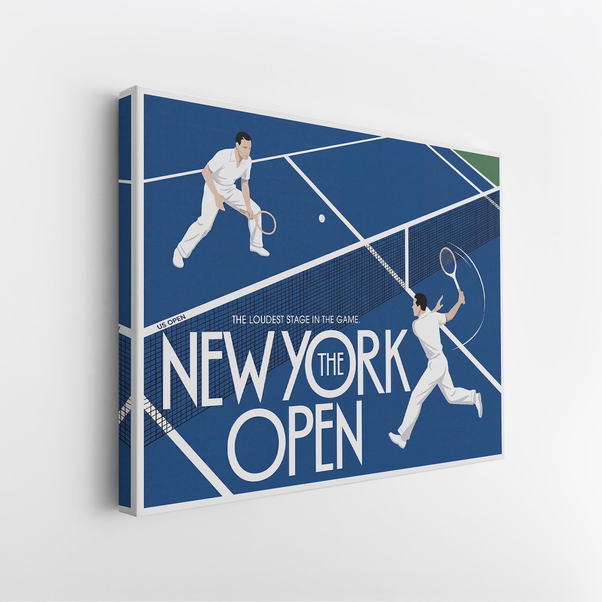 New York Open tennis canvas gallery-wrapped side edge