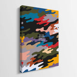 No One Becomes Great By Fitting In canvas wall art