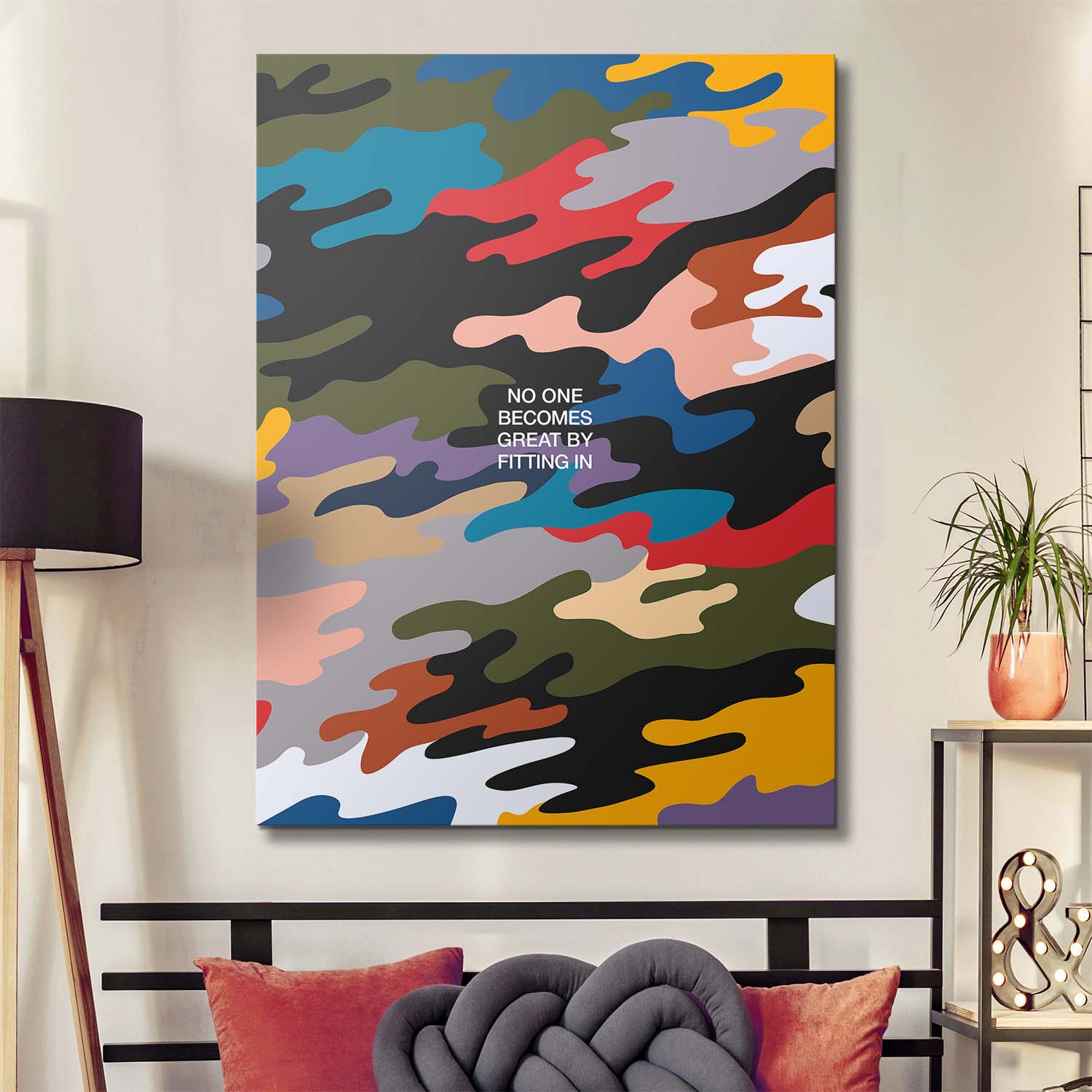 No One Becomes Great By Fitting In canvas art